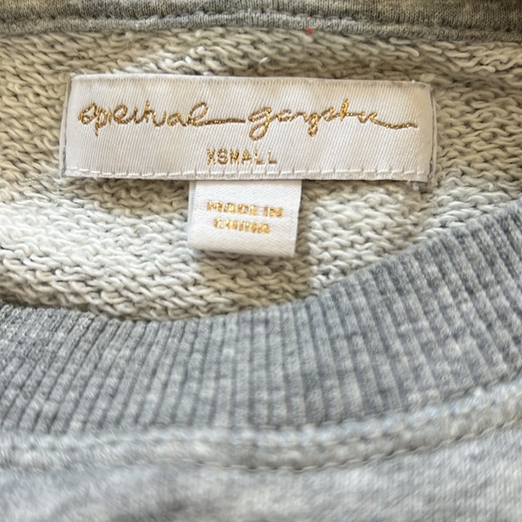 Spiritual Gangster "Love" Heather Gray 100% Cotton Sweatshirt - Picture 3 of 6